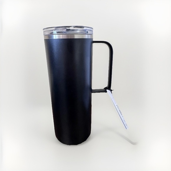 New lululemon Insulated Mug 20oz Black With Lid & Lock Coffee Tea Handle NWT - Picture 2 of 7